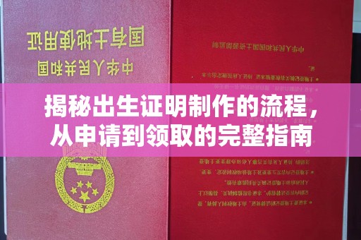 阿克陶揭秘出生证明制作的流程，从申请到领取的完整指南