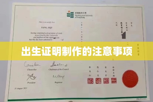 疏勒出生证明制作的注意事项