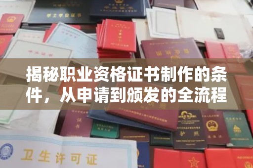 天山揭秘职业资格证书制作的条件，从申请到颁发的全流程解析